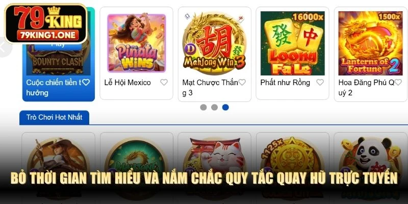 Bỏ thời gian tìm hiểu và nắm chắc quy tắc quay hũ trực tuyến